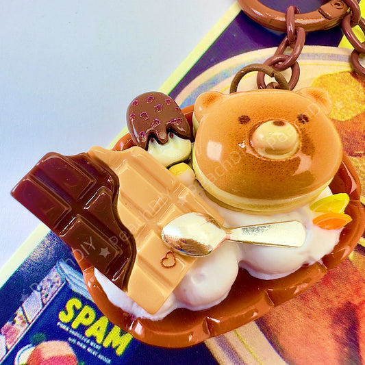 Llavero de decodificación de osito de chocolate en miniatura