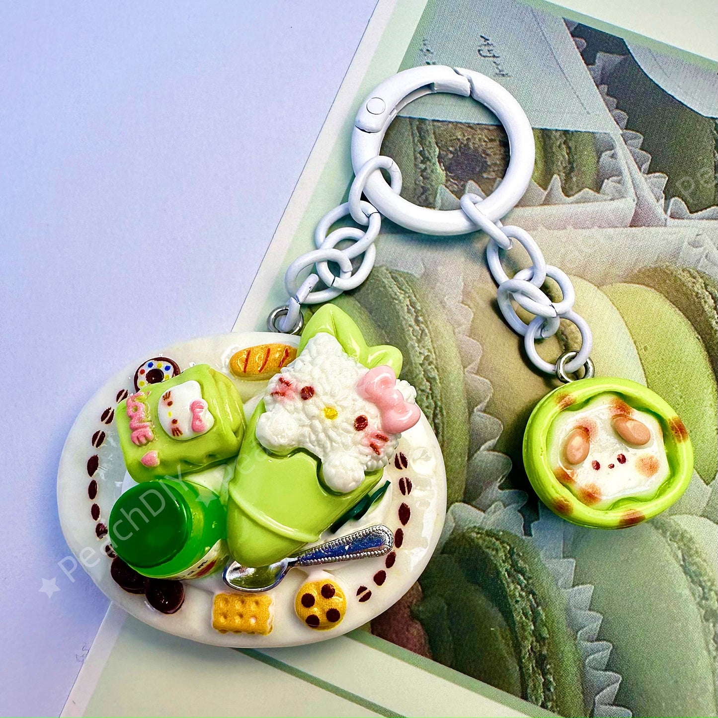 Llavero en miniatura HelloKitty Roll Decoden