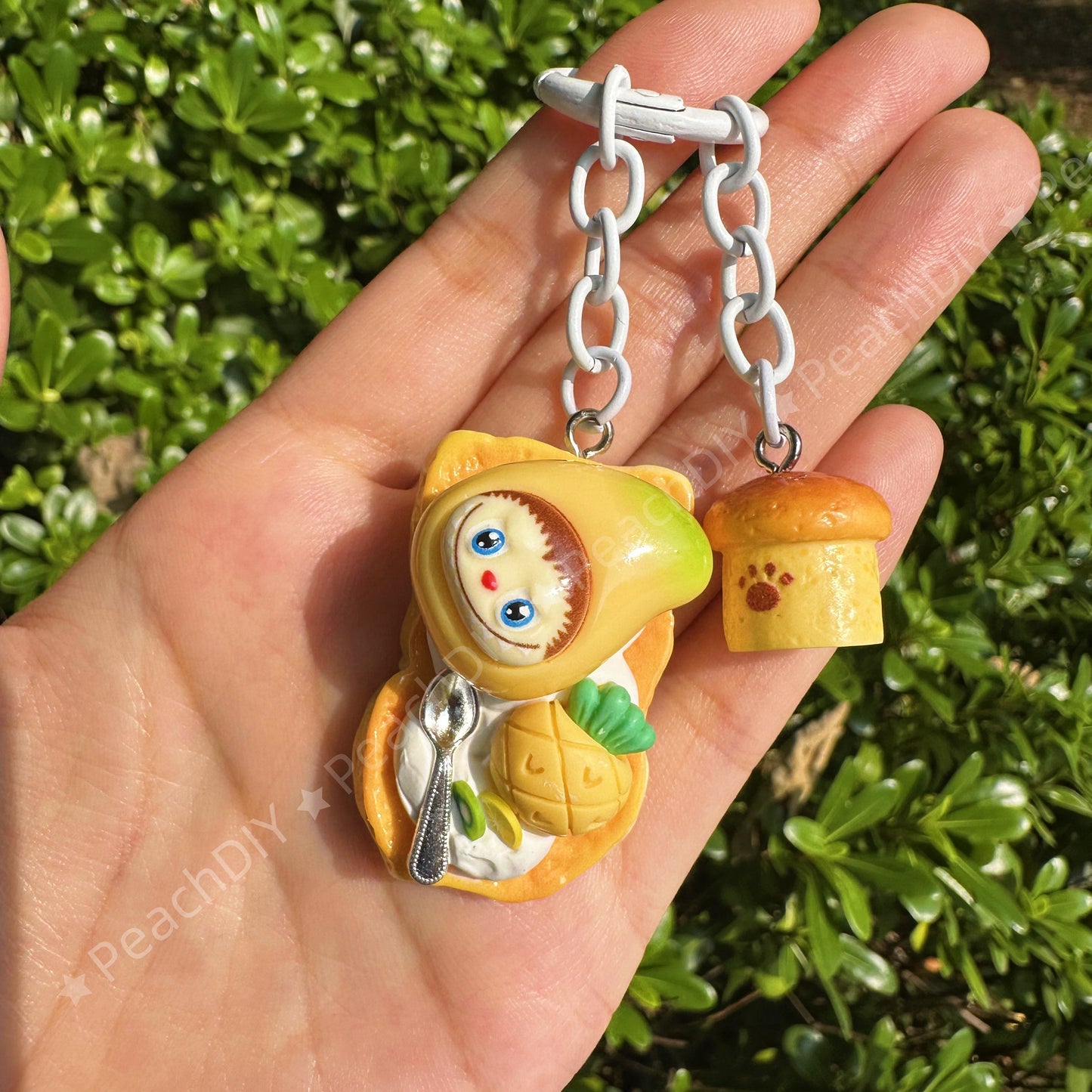 Miniature Mango LABUBU Decoden Keychain