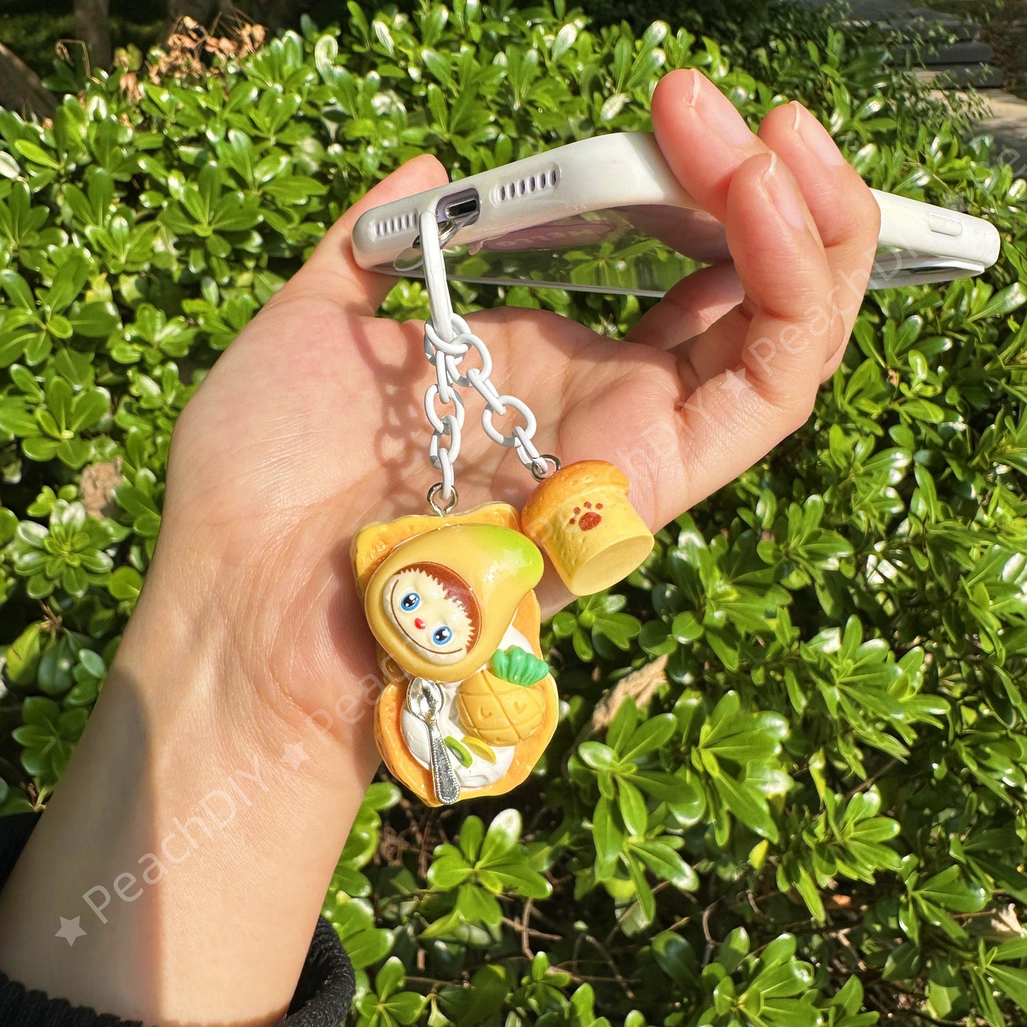 Miniature Mango LABUBU Decoden Keychain